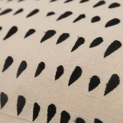 Pillows>Kirklands Home Black and Natural Animal Patterned Lumbar Pillow
