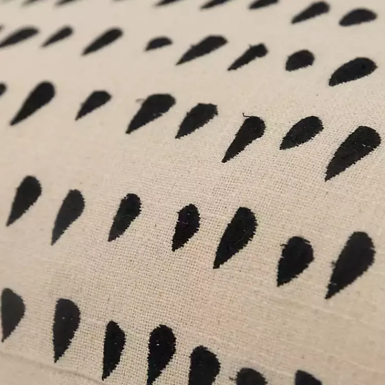 Pillows>Kirklands Home Black and Natural Animal Patterned Lumbar Pillow