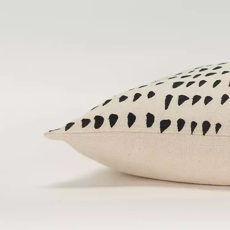 Pillows>Kirklands Home Black and Natural Animal Patterned Lumbar Pillow