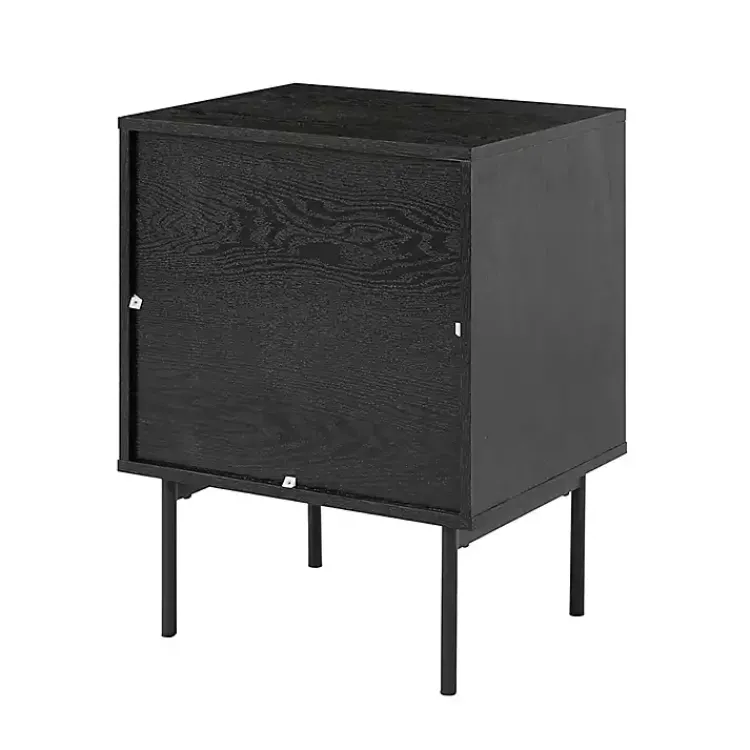 Kirklands Home Black and Natural Wood 2-Drawer Nightstand Hot