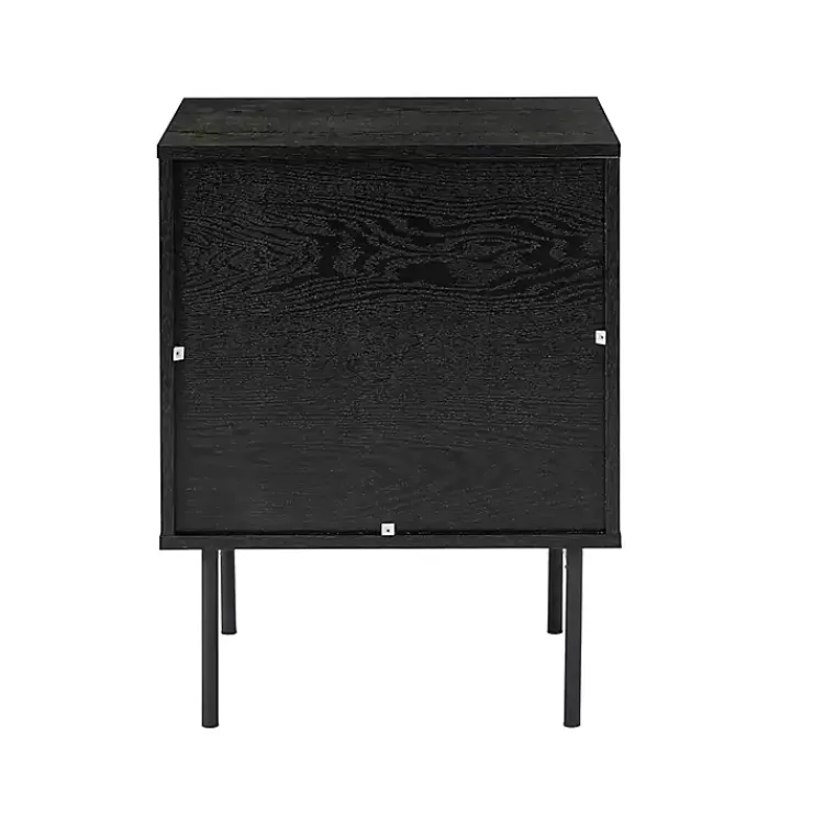 Kirklands Home Black and Natural Wood 2-Drawer Nightstand Hot