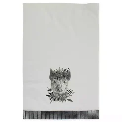 Kirklands Home Black and White Animal Kitchen Towels, Set of 3 New