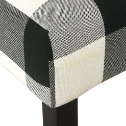 Kirklands Home Black and White Buffalo Check Counter Stool Discount