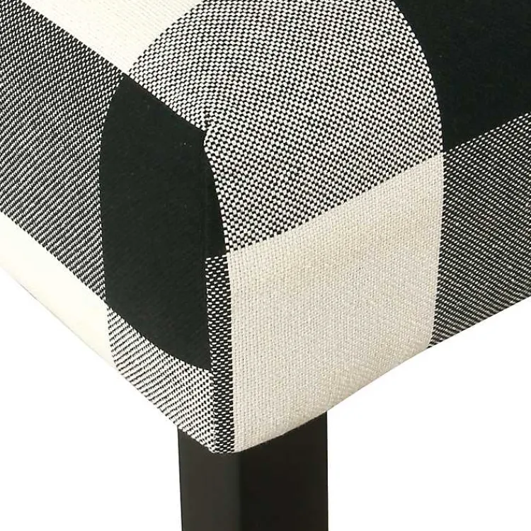 Kirklands Home Black and White Buffalo Check Counter Stool Discount
