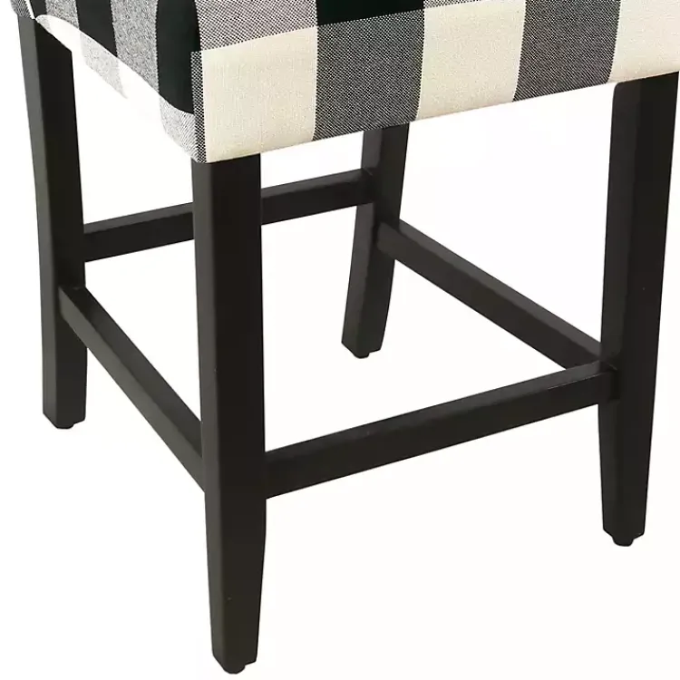 Kirklands Home Black and White Buffalo Check Counter Stool Discount