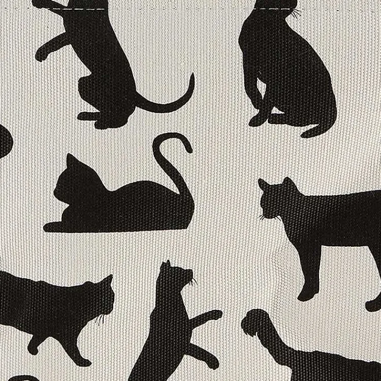 Baskets & Boxes>Kirklands Home Black and White Cat Rectangular Pet Bin
