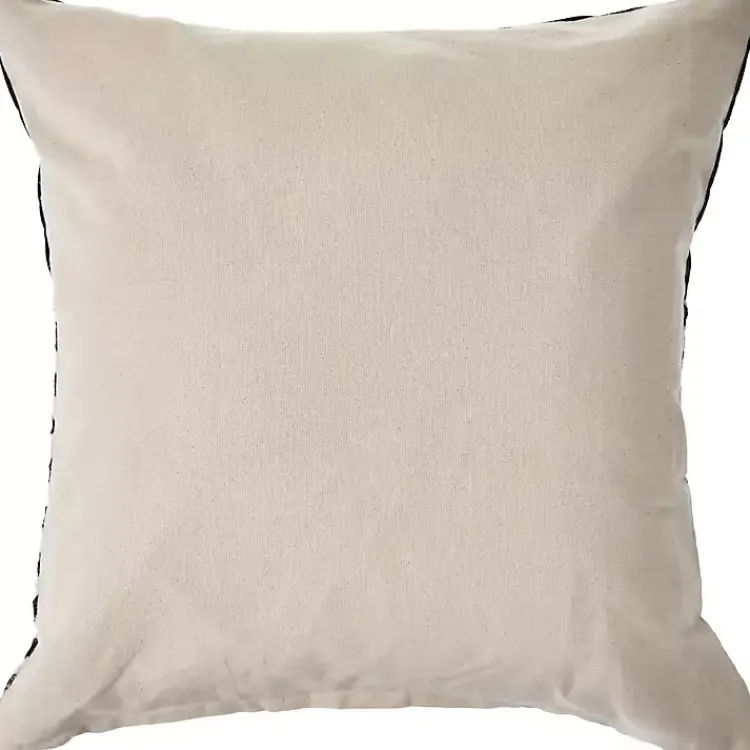 Pillows>Kirklands Home Black and White Chevron Pillow with Tassels