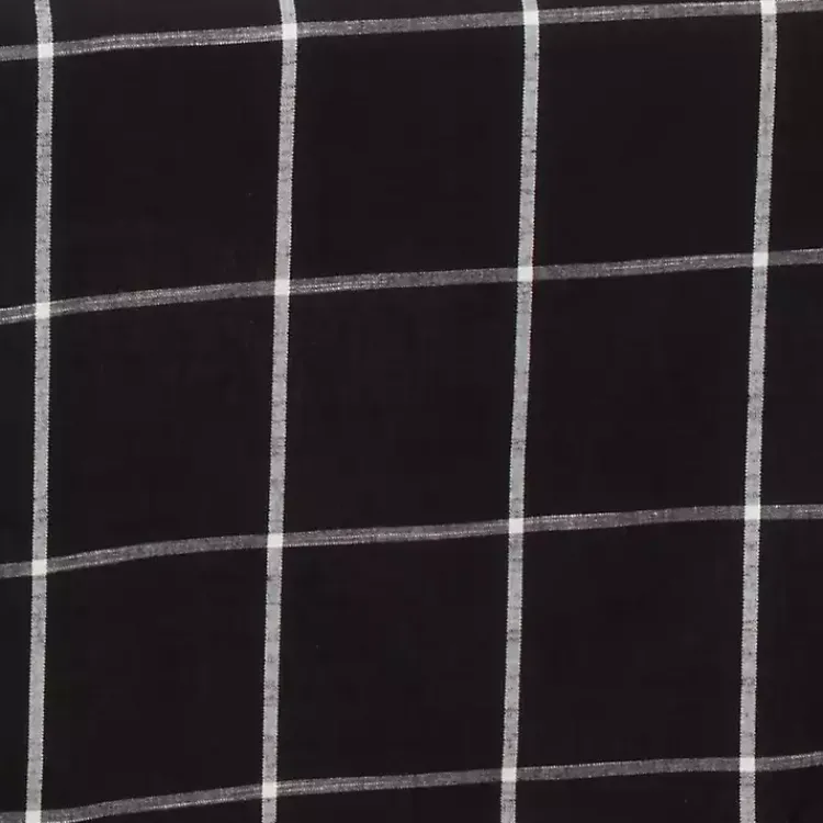 Kirklands Home Black and White Plaid Cotton Napkins, Set of 4 Best