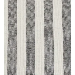 Kirklands Home Black and White Rustic Stripe Tassel Table Runner Best