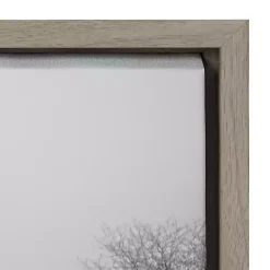 Kirklands Home Black and White Snow Day Framed Canvas Art Print Clearance