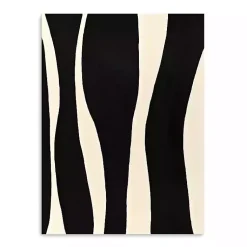 Kirklands Home Black and White Striped Canvas Art Print Multi Sale