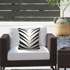 Kirklands Home Black and White Zebra Outdoor Pillow Sale
