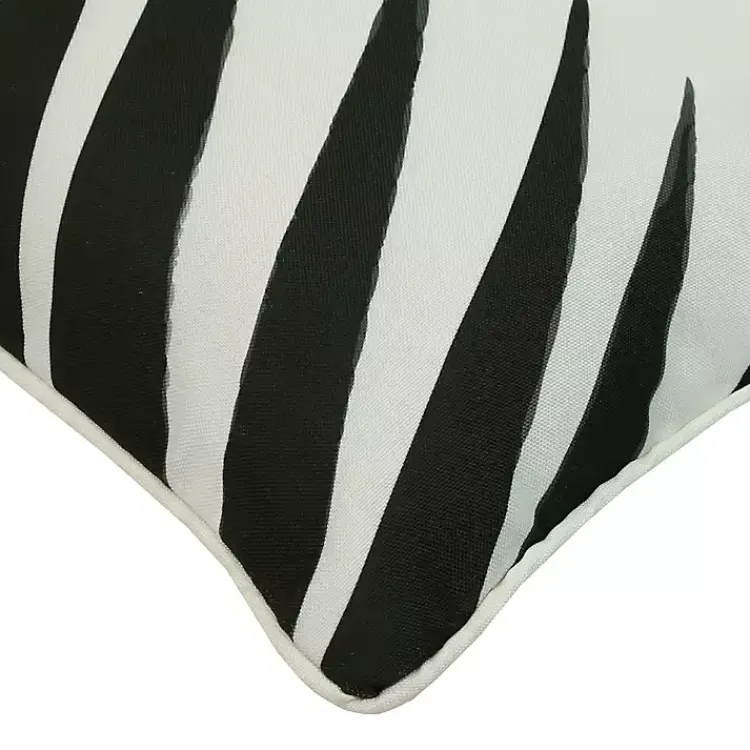 Kirklands Home Black and White Zebra Outdoor Pillow Sale