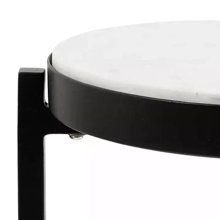 Kirklands Home Angular Marble Accent Table Black Online