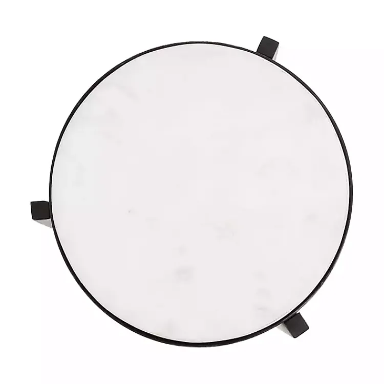 Kirklands Home Angular Marble Accent Table Black Online