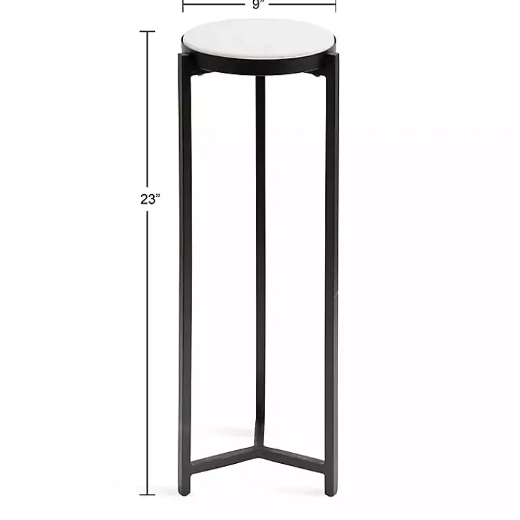 Kirklands Home Angular Marble Accent Table Black Online