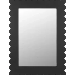 Kirklands Home Angular Scalloped Nadia Wall Mirror Black Discount