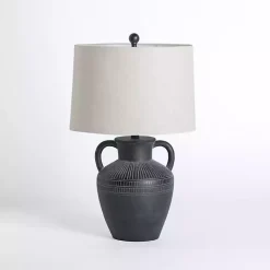 Kirklands Home Black Antique Jug Table Lamp with Handles White Online