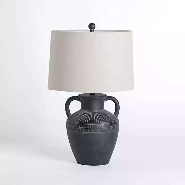 Kirklands Home Black Antique Jug Table Lamp with Handles White Online