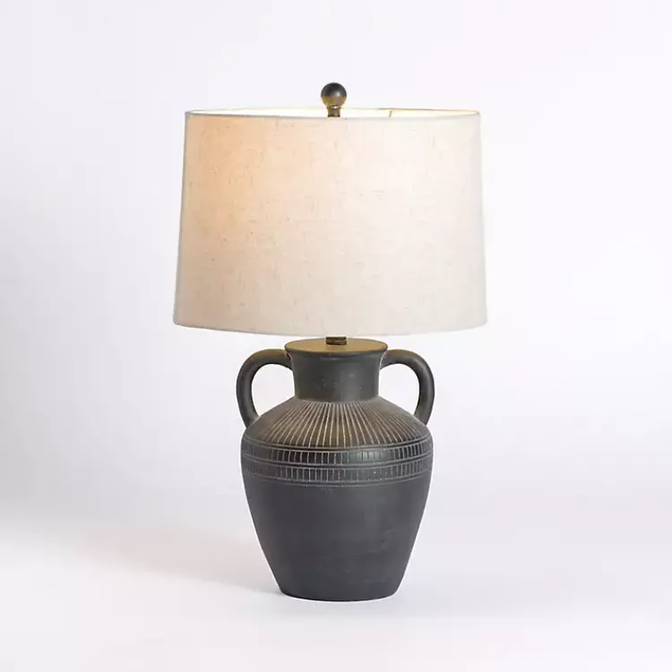 Kirklands Home Black Antique Jug Table Lamp with Handles White Online
