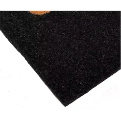 Kirklands Home Arch Hello Doormat Black New
