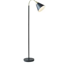 Kirklands Home Arched Cone Shade Floor Lamp Black Hot
