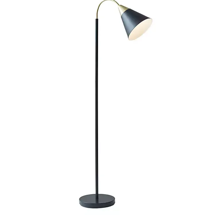 Kirklands Home Arched Cone Shade Floor Lamp Black Hot