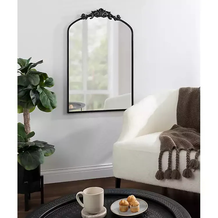 Kirklands Home Arendahl Arched Mirror, 24x36 in. Black Clearance