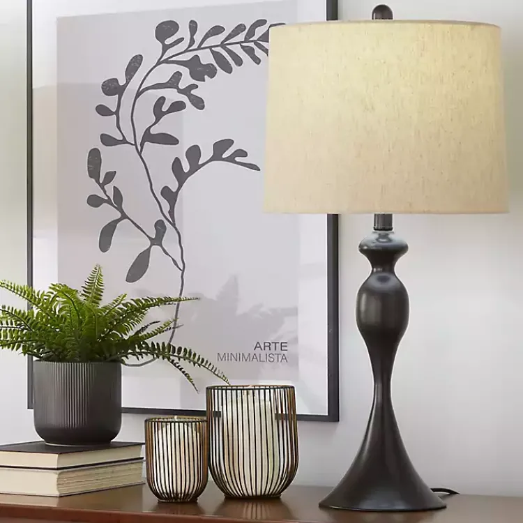 Kirklands Home Ashland Table Lamps, Set of 2 Black Clearance