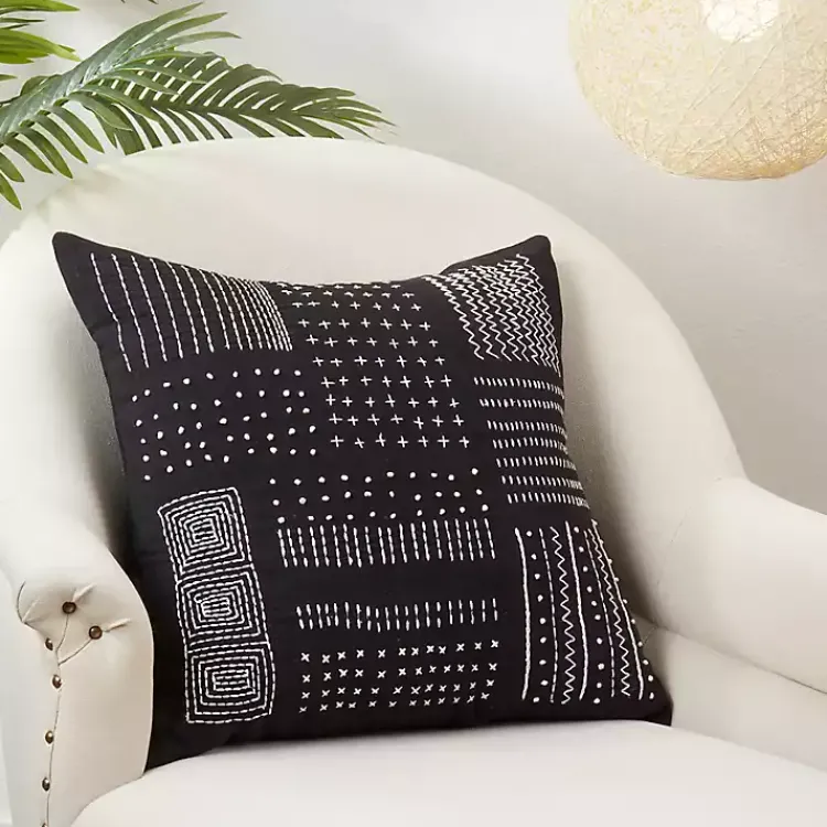 Pillows>Kirklands Home Aztec Treasures Throw Pillow Black