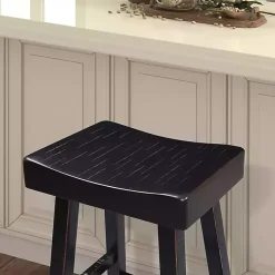 Kirklands Home Backless Cooper Counter Stools, Set of 2 Black Clearance