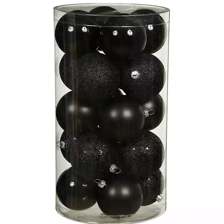 Christmas Ornaments>Kirklands Home Ball Ornaments, Set of 24 Black
