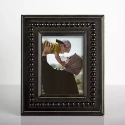 Picture Frames>Kirklands Home Beaded Wood Picture Frame, 5x7 Black