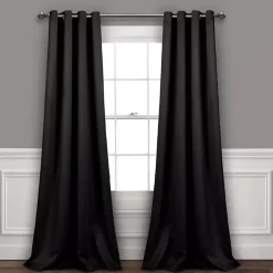 Kirklands Home out Curtain Panel Set, 84 in. Black Outlet