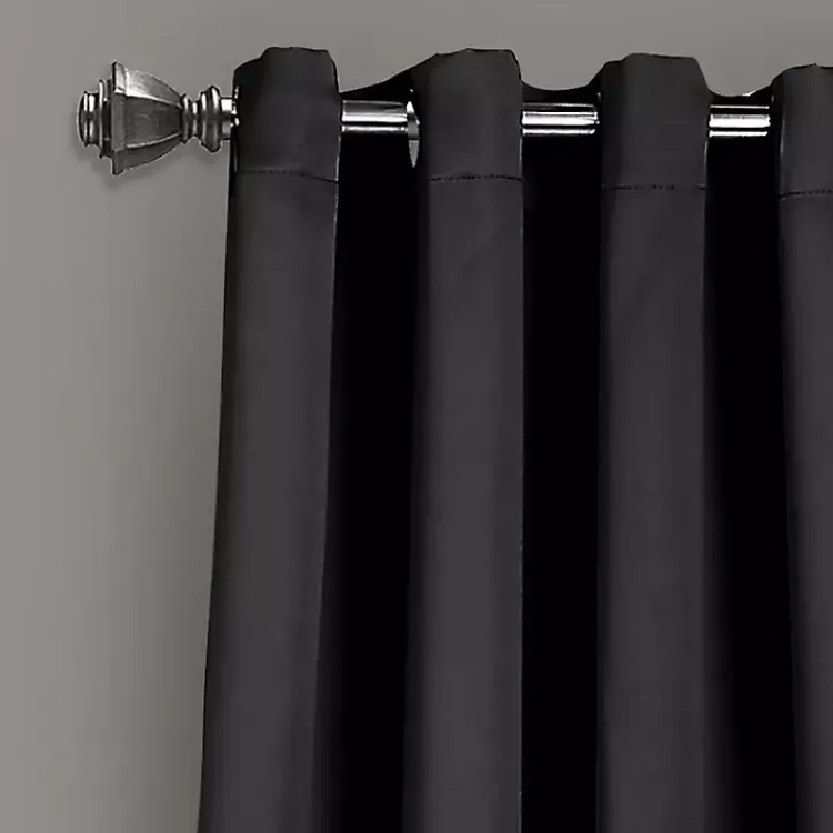 Kirklands Home out Curtain Panel Set, 84 in. Black Outlet