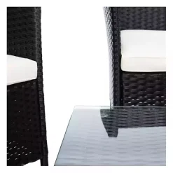 Kirklands Home Black Box Wicker 4-pc. Outdoor Living Set Outlet