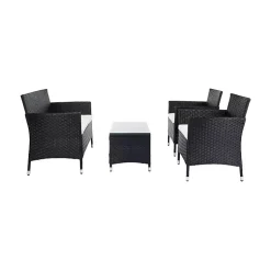 Kirklands Home Black Box Wicker 4-pc. Outdoor Living Set Outlet