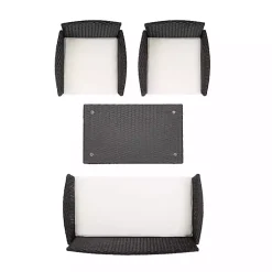Kirklands Home Black Box Wicker 4-pc. Outdoor Living Set Outlet