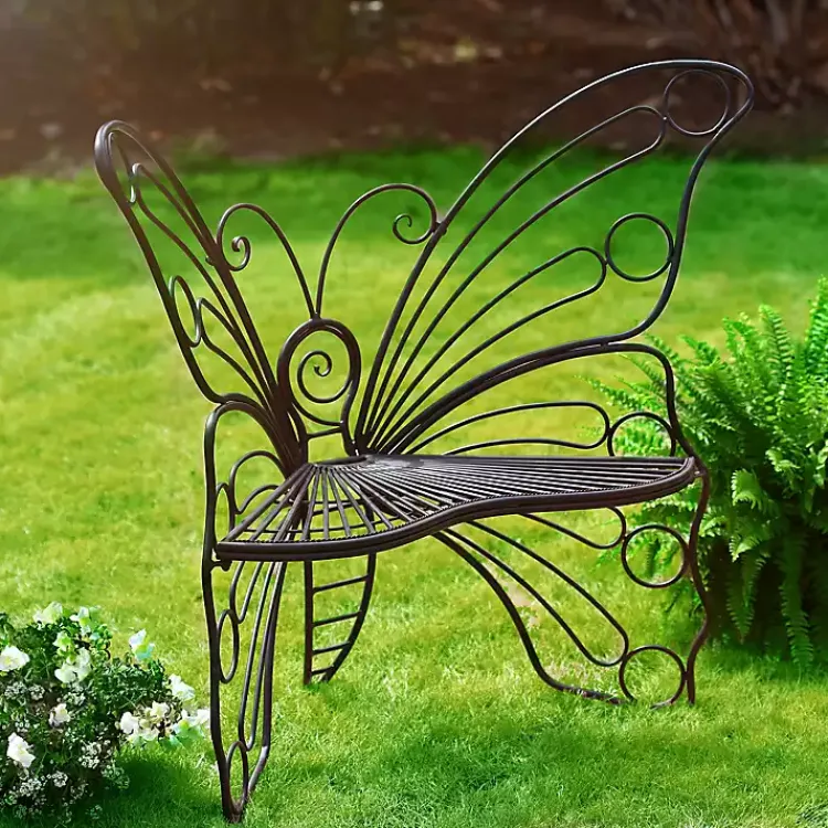 Kirklands Home Butterfly Metal Patio Chair Black Online