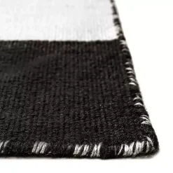 Kirklands Home Black Cabana Stripe Indoor/Outdoor Area Rug, 3x5 Discount