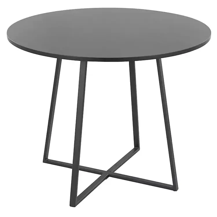 Kirklands Home Canary Cosmo Round Dining Table Black Best