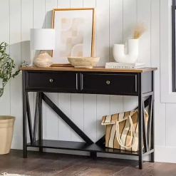 Kirklands Home Cara Console Table Black Sale