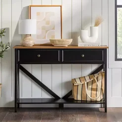 Kirklands Home Cara Console Table Black Sale
