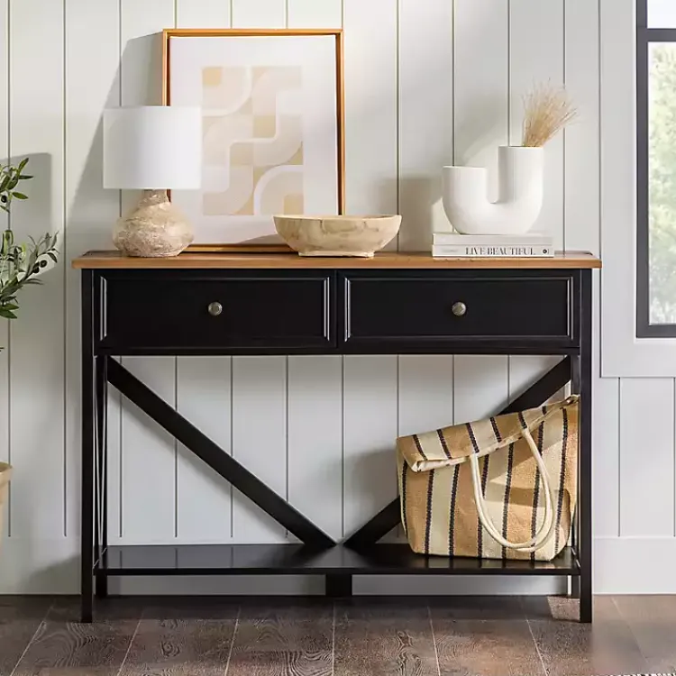 Kirklands Home Cara Console Table Black Sale
