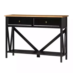 Kirklands Home Cara Console Table Black Sale