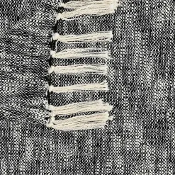 Blankets & Throws>Kirklands Home Black Chambray Fringe Throw