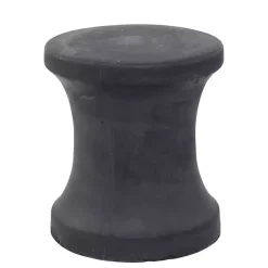 Kirklands Home Clay Hourglass Accent Table Black Hot