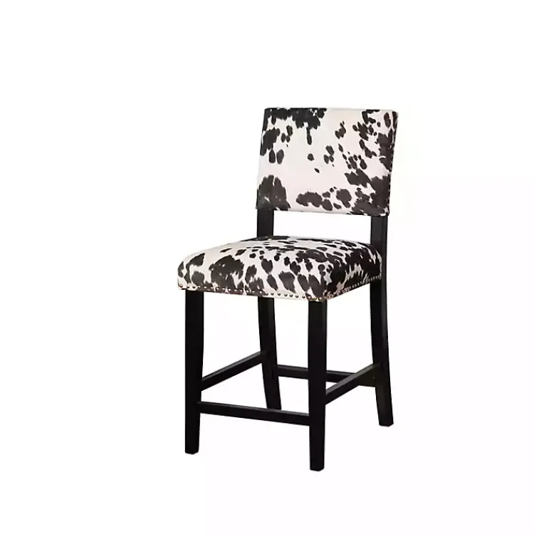 Kirklands Home Cora Udder Madness Counter Stool Black Discount