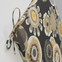 Kirklands Home Black Crosby Outdoor Chair Cushion