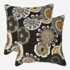 Kirklands Home Black Crosby Outdoor Pillows, Set of 2 Online